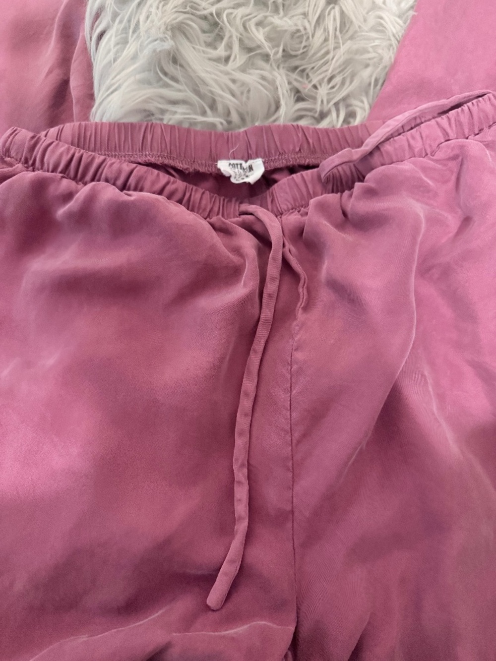 Cotton on satin pants